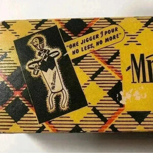 Vintage 50s  Barware jigger in original box